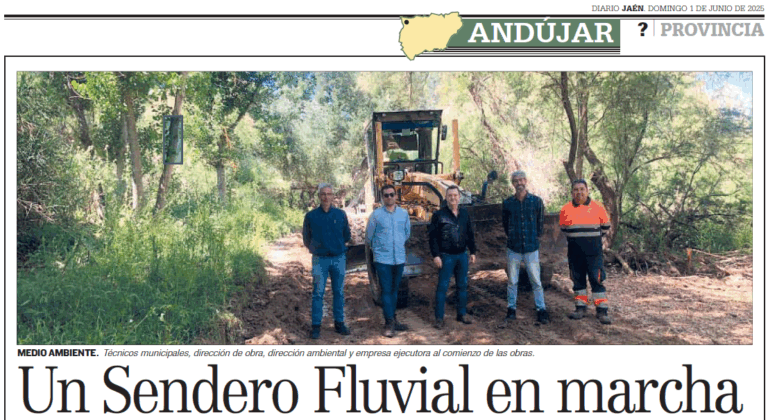 UN SENDERO FLUVIAL EN MARCHA. LA INFRAESTRUCTURA VERDE CONECTARÁ EL PUENTE ROMANO CON EL MOLINO DE LAS ACEÑAS . DIARIO JAÉN