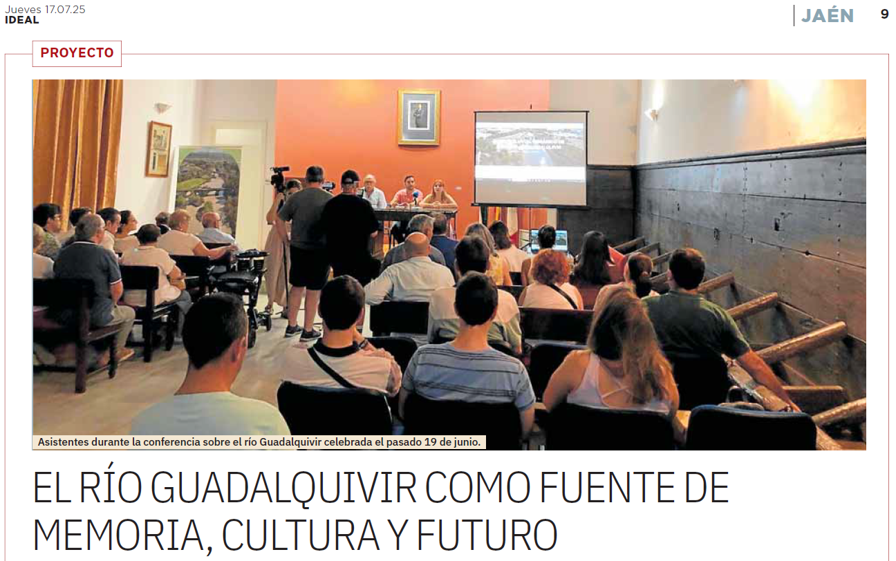 EL RÍO GUADALQUIVIR COMO FUENTE DE MEMORIA, CULTURA Y FUTURO. IDEAL