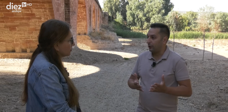 REANUDACIÓN DE LAS INTERVENCIONES EN LA RIBERA DEL GUADALQUIVIR A SU PASO POR ANDÚJAR. DIEZ TV